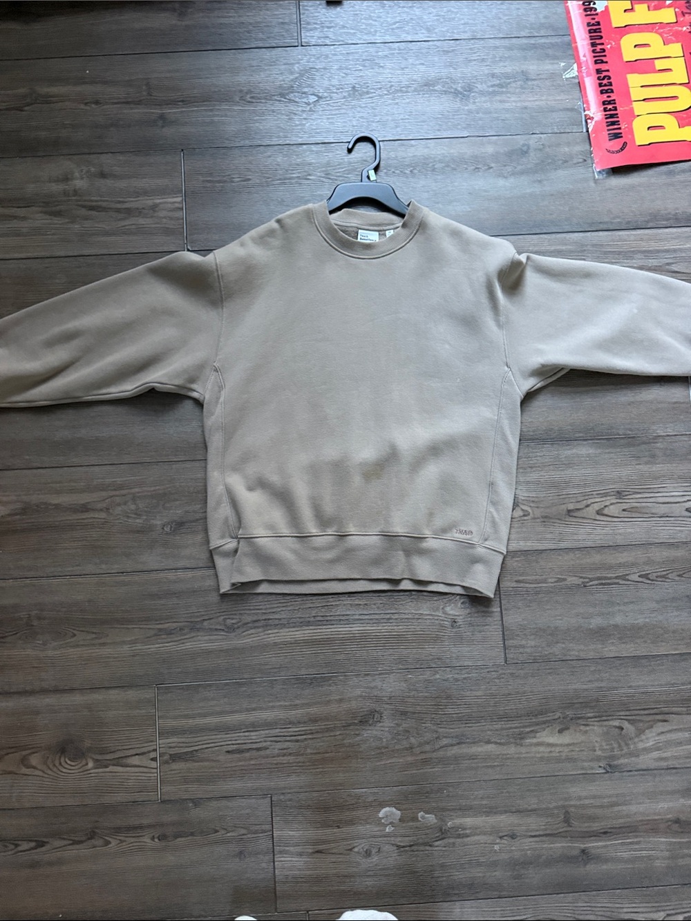 TNA Men's Crewneck Sweatshirt in Taupe